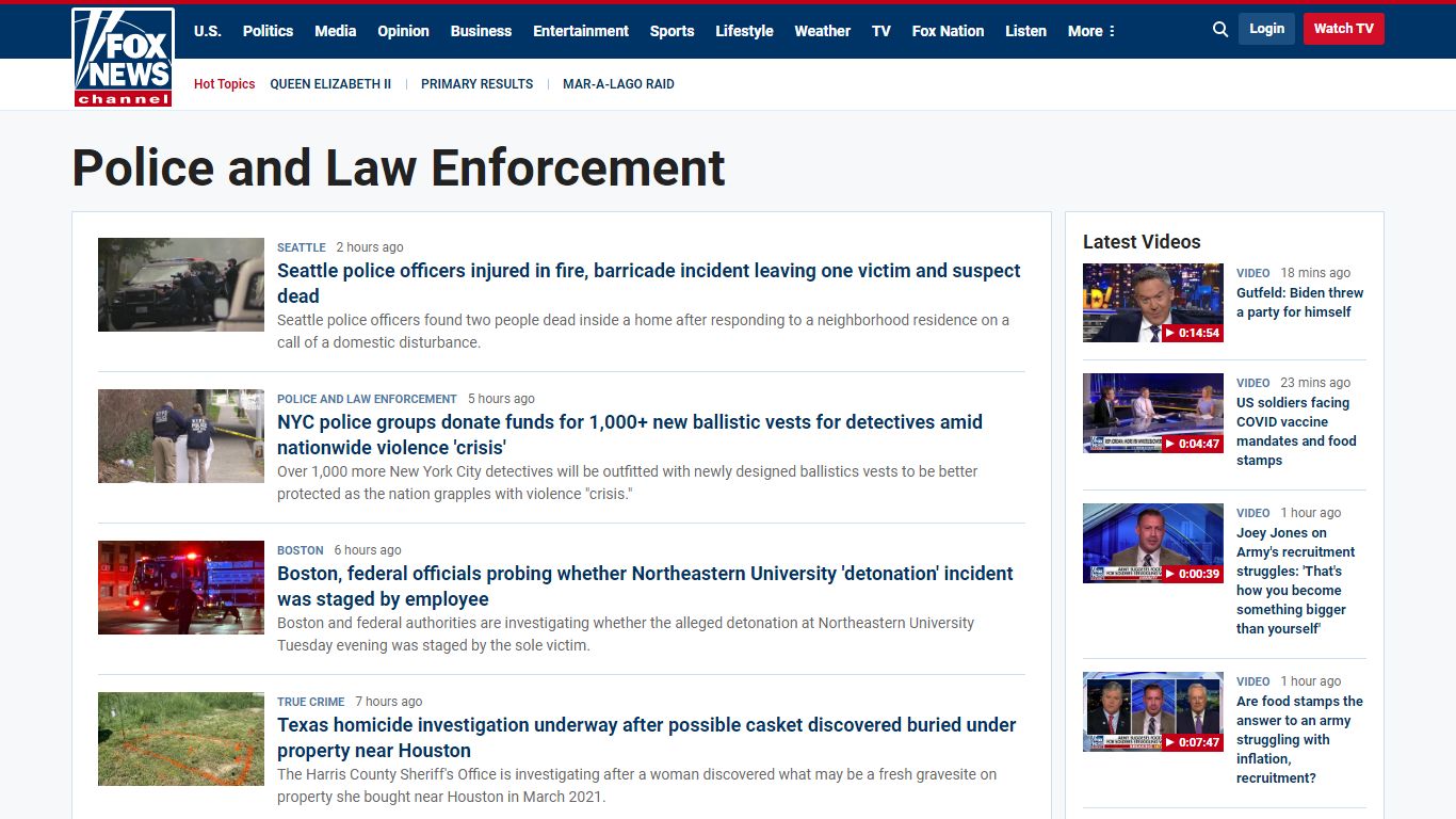 Police and Law Enforcement | Fox News